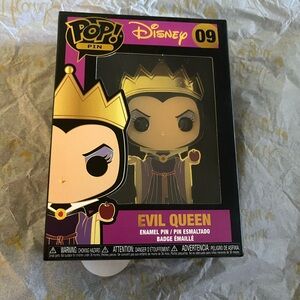 NIB Funko Disney Snow White POP! Pins Evil Queen Large Enamel Pin Wave 3